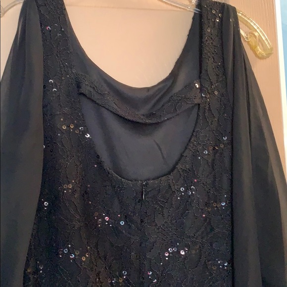 Collection Dress Barn Sheer Sleeves Mini Dress - Picture 7 of 9